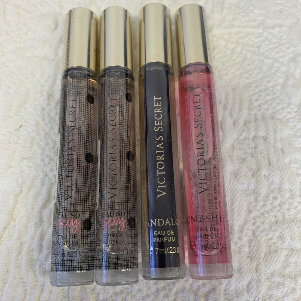 x4 Victoria's Secret Bombshell Eau So Sexy Scandalous Perfume Spray  .23 oz Mini